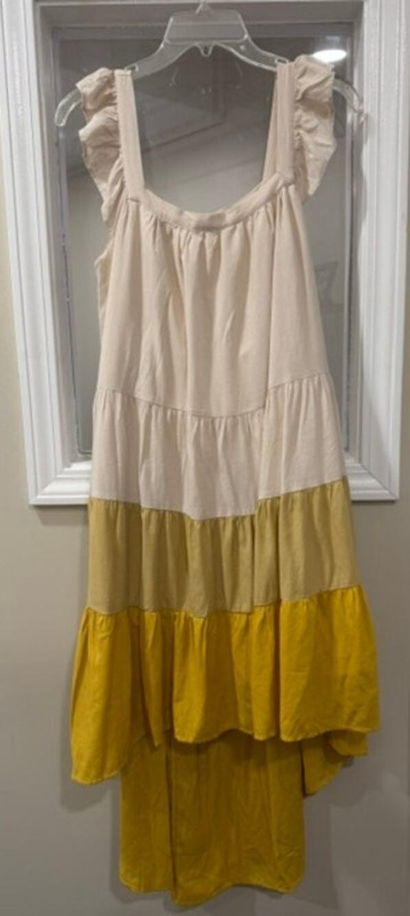 Moodie Tiered Hi-Low Dress